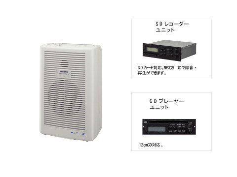 UNI-PEX ( ユニペックス ) WA-361D □ シングル方式 ワイヤレスアンプ【SD・CD・チューナー1台内蔵】