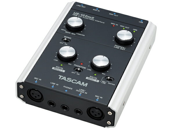 TASCAM / US-122MKII ［送料無料］ [ DTM ]▽ インターフェイス US-122MK2 USB 2.0 CUBASE LE