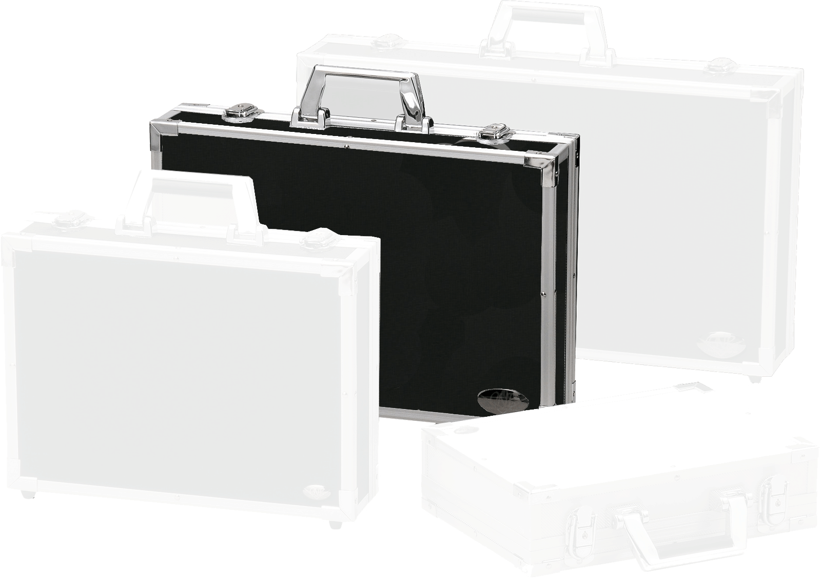 強化レザー エフェクターケース PDC-600B 蓋と分かれる セパレートタイプ アタッシュケース CNB エフェクターボード ハードケース エフェクター だけでなく 工具入れ エレキ ギター 弦 小物 入れ 箱型 手提げ バッグ ケース サイズ スタイリッシュケース ブラック