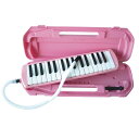 32鍵 鍵盤ハーモニカ MM-32(PINK) キクタニ 立奏用唄口 (吹き口) 卓奏用パイプ (ホース) 楽器 ケース バッグ セット 学校 学販 教材 ピアノ キーボード 習い事 前に 入学 入園 贈り物 お祝い プレゼント に MM-32 ピンク ( YAMAHA ヤマハ ピアニカ より 安い !)