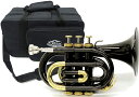 訳あり ポケットトランペット 黒色 TR-400PCL BLK アウトレット Jマイケル 楽器 本体 J.Michael BLACK pocket trumpet 初心者 こども 練習用 おすすめ 管楽器