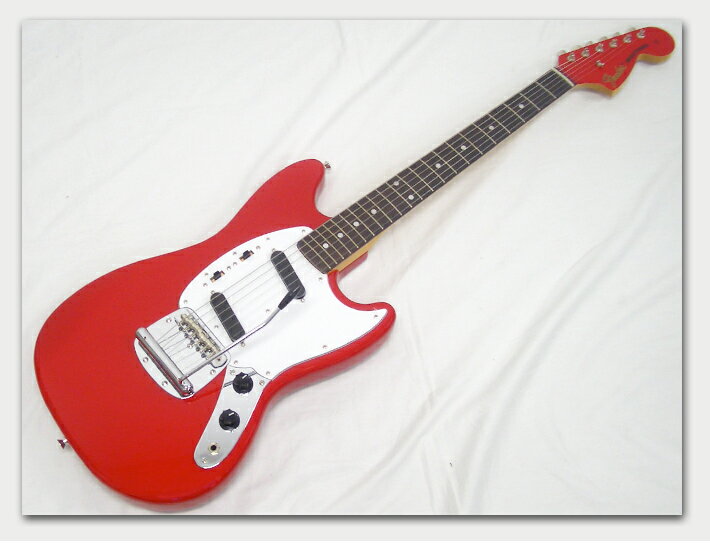 Fender Japan ( フェンダー ジャパン ) MG69MH(RED)【日本製 在庫有ります 】【梓風に仕上げたムスタング】【CT-2・FENDERクロス・Pick 'N Strap 】【