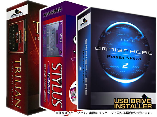 Spectrasonics ( スペクトラソニックス ) Stylus RMX Xpanded × Trilian × Omnisphere 2 (USB DRIVE) セット【STYTRIOM2USBSET】【本数限定特価 】 ◆【送料無料】【DAW】【DTM】 Spectrasonics ( スペクトラソニックス ) Stylus RMX Xpanded × Trilian × Omnisphere 2 (USB DRIVE) セット【STYTRIOM2USBSET】【本数限定特価 】 ◆【送料無料】【DAW】【DTM】