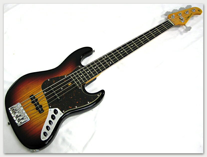 MOON JB-5-273OX / 3-Tone Sunburst / Ebony Fingerboard 【ムーン コンポーネント 5弦ベース 受注生産品 】