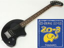 FERNANDES ( フェルナンデス ) ZO-3 (BLACK)+GSZ500セット【ZO-3+ZO-3専用弦のセット】【ZO3プレゼントキャンペーン 】 ミニギター エレキギター アンプ内蔵