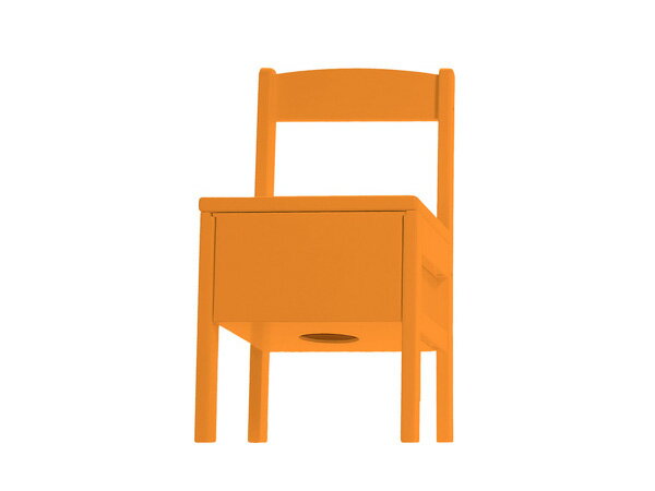BAFF #100 ORA Children chair カホンKIDS(チェアー) ◆ 子供用 カラフル カホン イス型 ( オレンジ )