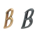 7505-55 ハウス・レター 「B」 全2色【切り文字 アルファベット アンティーク ゴールド 金属 真鍮 レター 表札 看板 ドア 部屋 サイン プレート diy 通販 金具 ブラック 英語】