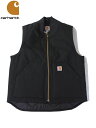 【正規品】【インポート】Carhartt カーハート/ ダック ベスト カーハート ブラック 黒 DUCK VEST black