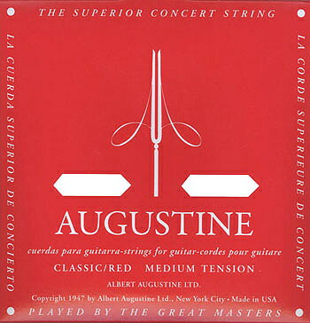 AUGUSTINE(オーガスチン) 「RED 4弦単品×4本セット」 定番クラシックギター…...:gandg-o:10007842
