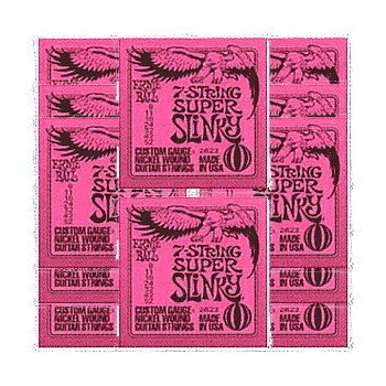 ERNIE BALL 【アーニーボール】 「#2623×12セット」7STRING SUPER SLINKY7弦ギター専用エレキギター弦セット【009-052】【送料無料】