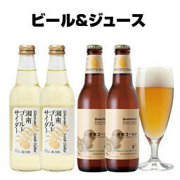 湘南ゴールド オレンジ クラフト<strong>ビール</strong> ＆ <strong>ジュース</strong> <strong>ギフト</strong> 詰め合わせ（神奈川 ご当地<strong>ビール</strong> と サイダー 各2本 飲み比べセット）サンクトガーレン 酒 地<strong>ビール</strong>【本州送料無料｜あす楽】出産内祝い・結婚内祝い・退職祝い・還暦 のし名入れ、母の日<strong>ギフト</strong>・誕生日プレゼント