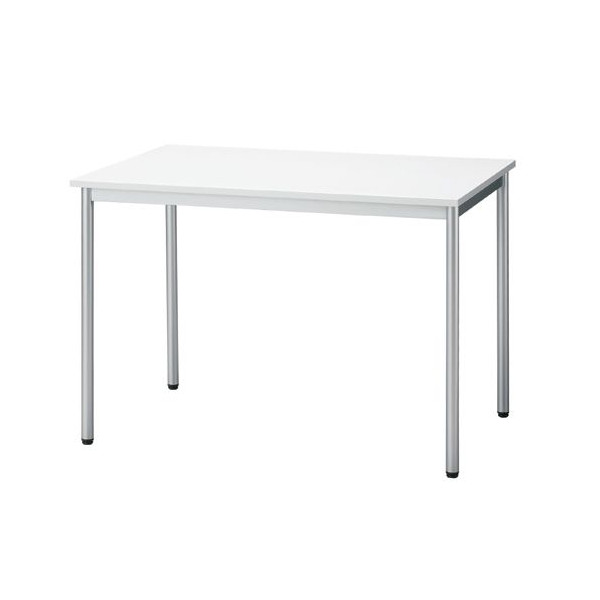 b−Foret ホワイト ワ-クテーブル　1000×700mm　ミーティングテーブルにも　BF-107R W1ホワイトなワークテーブルシンプルデザインのデスク1000×700