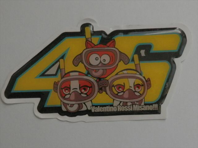 【ステッカー　シール　デカール】VELETINO・ROSSI　46　エポキシ　ステッカー(111808)