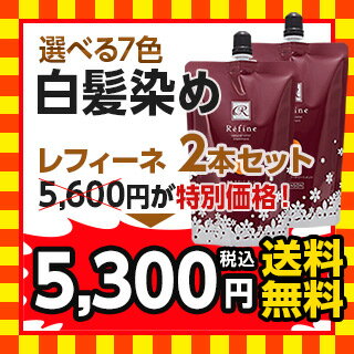 白髪染めレフィーネ ナチュラルカラートリートメント(300g)お得な2本セットレフィーネ2本セットが今だけ特別価格