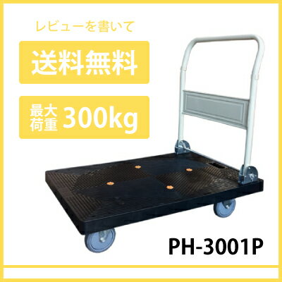 【レビューを書いて送料無料】折りたたみプラスチック台車　積載荷重　300kg　大型