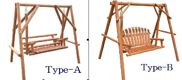 ★アウトレット品につき、特価販売★木製ブランコ（塗装済）ブラウン　