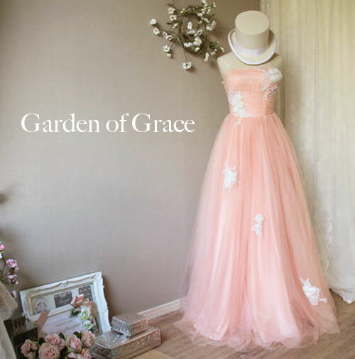 【即納】ウエディングドレス　二次会　花嫁ドレス　カラードレス　ウエディング　 Aライン　ウ…...:gardenofgrace:10000186