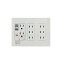 〈送料無料〉*河村電器*PTC3CBRAL15EEN プレトラックコンセント 多回路3列用 8口コンセント 15A 電器の火災を防ぐ あんしんコンセント