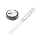 三菱鉛筆 ボールペン ユニボール シグノ 太字 1.0mm ホワイト mt マスキングテープ マットブラック 2点 セット - メール便対象