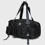 シャネル ナイロン サテン ボストンバッグ スポーツライン スポーツバッグ ブラック シルバー金具 黒 CHANEL【新着】【オススメ】【中古】