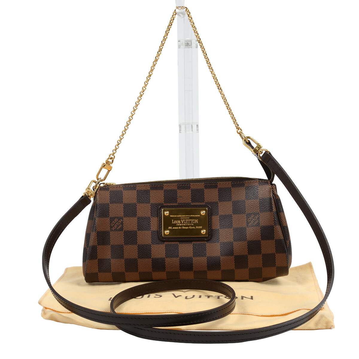 【LOUIS VUITTON】ルイヴィトン『ダミエ エヴァ』N55213 レディース 2WAYバッグ 【中古】