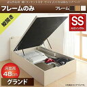 跳ね上げ式 べット セミシングル 収納ベッド 棚付き コンセント付き Prostor プロスト