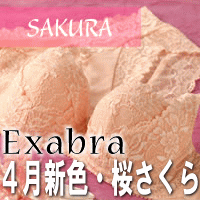 4月新色・桜さくら！送料無料・ポイント10倍！【Exabra deux エクサブラ ドゥ】バスト育成対策ブラエクサブラ　ドゥ ［桜さくら］