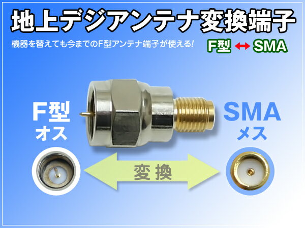 地デジアンテナ F型‐SMA 変換端子 1個...:gbt-dko:10020321