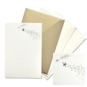 G.C.PRESS メッセージレターセット 流れ星 156×104mm (ヨコ罫線入/便箋・封筒各3枚入/洋形2号/ラッキーシンボル)