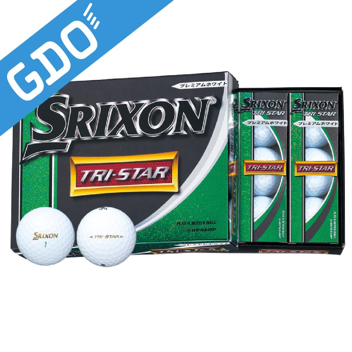 ダンロップ SRIXON TRI-STAR ボール/ゴルフボール［ゴルフ用品 ゴルフ ボール ゴルフ...:gdoshop:10023421