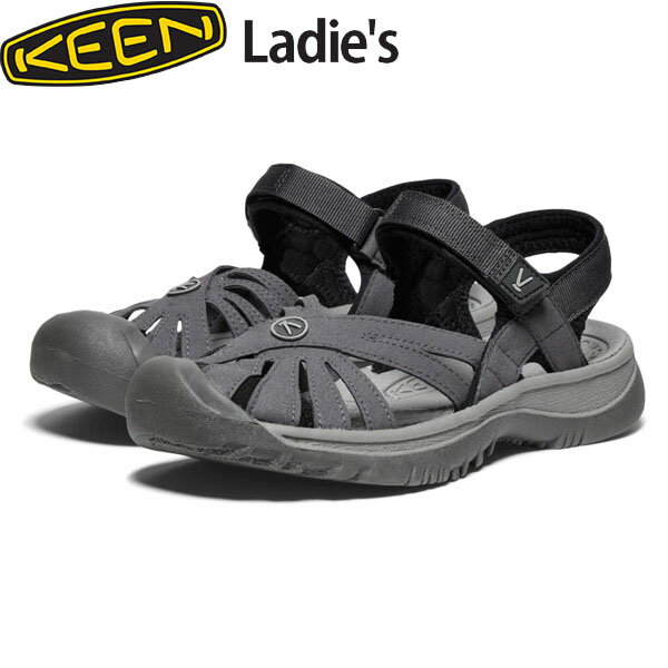 <strong>キーン</strong> KEEN <strong>レディース</strong> 靴 ローズ サンダル ROSE SANDAL Women Magnet/Black 速乾 KEE1029110