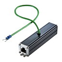中継アダプタ CAT5e ギガビット LAN RJ-45対応 雷サージ プロテクター ADT-NF5EN サンワサプライ