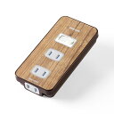 電源タップ 集中スイッチ付 3個口 2P 木目調 ホコリ防止シャッター付 700-TAP027M サンワサプライ