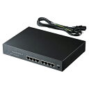 【訳あり 新品】PoE HUB(スイッチングハブ・8ポート) ※箱にキズ、汚れあり LAN-SWHPOE44 サンワサプライ