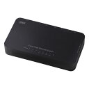 LANハブ 最大8ポート 回線 スイッチング スリム コンパクト 小型 AUTO-MDIX機能 ブラック LAN-SWH8APN サンワサプライ