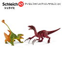 【10%OFFクーポン配布中】【送料無料】 ディモルフォドンとテリジノサウルス(小) 41425 恐竜フィギュア ディノサウルス シュライヒ