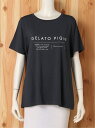 [Rakuten Fashion]レーヨンロゴTシャツ gelato pique ジェラートピケ カットソー Tシャツ