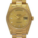 ロレックス デイデイト 18238A E番 10Pダイヤモンド シャンパンゴールド文字盤 イエローゴールド製 最高級モデル 自動巻