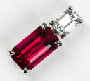 リガーレ タイ産 ルビー1.03ct ダイヤモンド 0.20ct プラチナ900 ペンダントトップ【