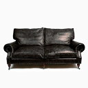 《HALO》ヴィンテージレザーソファ Balmoral 2P (Vintage Leather Sofa)【送料無料】 【アンティーク】【ビンテージ】【アニリンレザー】【チェスターフィールド(chesterfield)】 【受注生産対応品:2〜3ヶ月】
