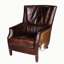 《HALO》ヴィンテージレザーソファ Chelsea Sofa 1P with moo tricolore (Vintage Leather Sofa)【送料無料】 【アンティーク】【ビンテージ】【アニリンレザー】【チェスターフィールド(chesterfield)】 【受注生産対応品:2〜3ヶ月】