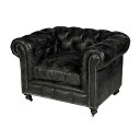 《HALO》ヴィンテージレザーソファ Kensinton 1P (Vintage Leather Sofa)【送料無料】 【アンティーク】【ビンテージ】【アニリンレザー】【チェスターフィールド(chesterfield)】 【受注生産対応品:2〜3ヶ月】