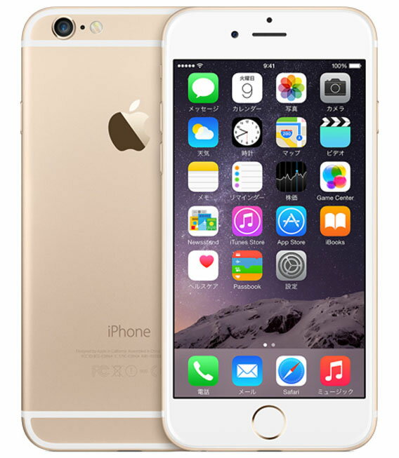 【中古】【安心保証】 SoftBank iPhone6[64GB] ゴールド...:geo-mobile:10118833