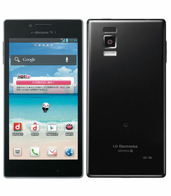 【中古】【安心保証】 docomo L-01E ブラック...:geo-mobile:10029656