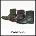 【ポイント10倍/送料無料】PADRONE パドローネ/パドロネ ウォータープルーフ バックジップブーツ EDWARD(エドワード)PU7885-1117【コンビニ受取対応商品】