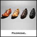 【ポイント10倍/送料無料】PADRONE パドローネ ダービープレーントゥシューズ"JACK"メンズ/革靴/短靴 PADRONE PU7358-2001-11C【コンビニ受取対応商品】