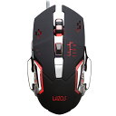 Lazos 有線ゲーミングマウス 6ボタン ブラック L-MSG6-B