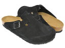 BIRKENSTOCK BostonyrPVgbN {XgzBLACK / SUEDEysmtb-kzykyz