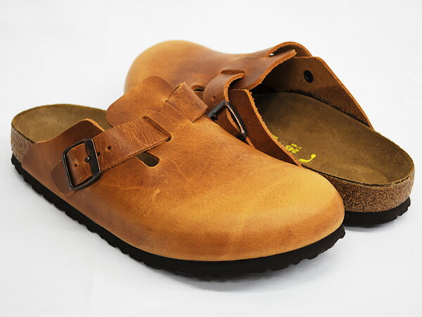 BIRKENSTOCK Boston【ビルケンシュトック ボストン】ANTIQUE BROWN / NATURAL LEATHER