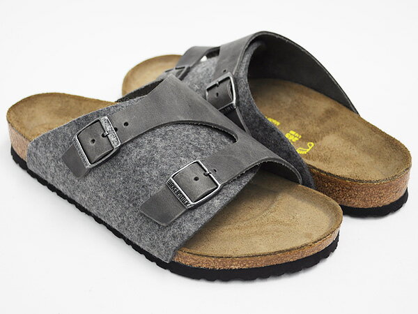 BIRKENSTOCK Zurich【ビルケンシュトック チューリッヒ】GREY / IRON - WOOL / OILED LEATHER【smtb-k】【ky】【レビューを書いて500円OFF!!】【期間限定57%OFF】